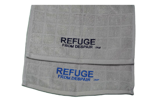 Sweat Towels ~ "Refuge From Despair " BIG Letters