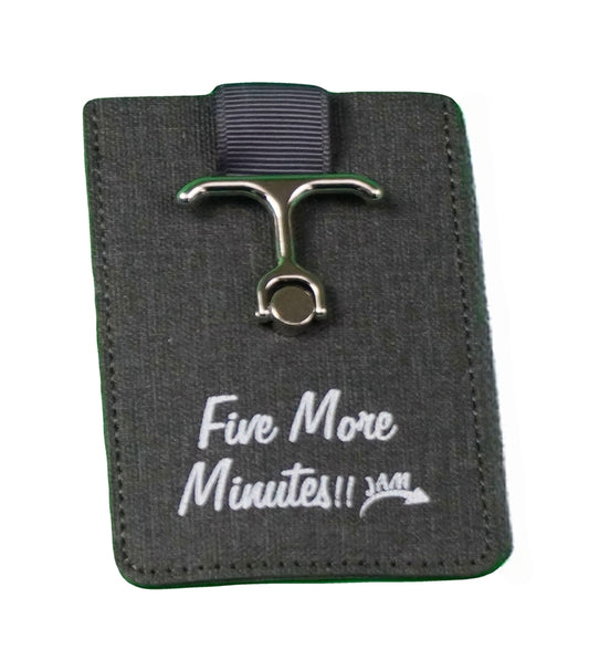 Phone Wallet With Anchor Holder - "Five More Minutes"
